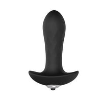 a black vibrating device on a white background