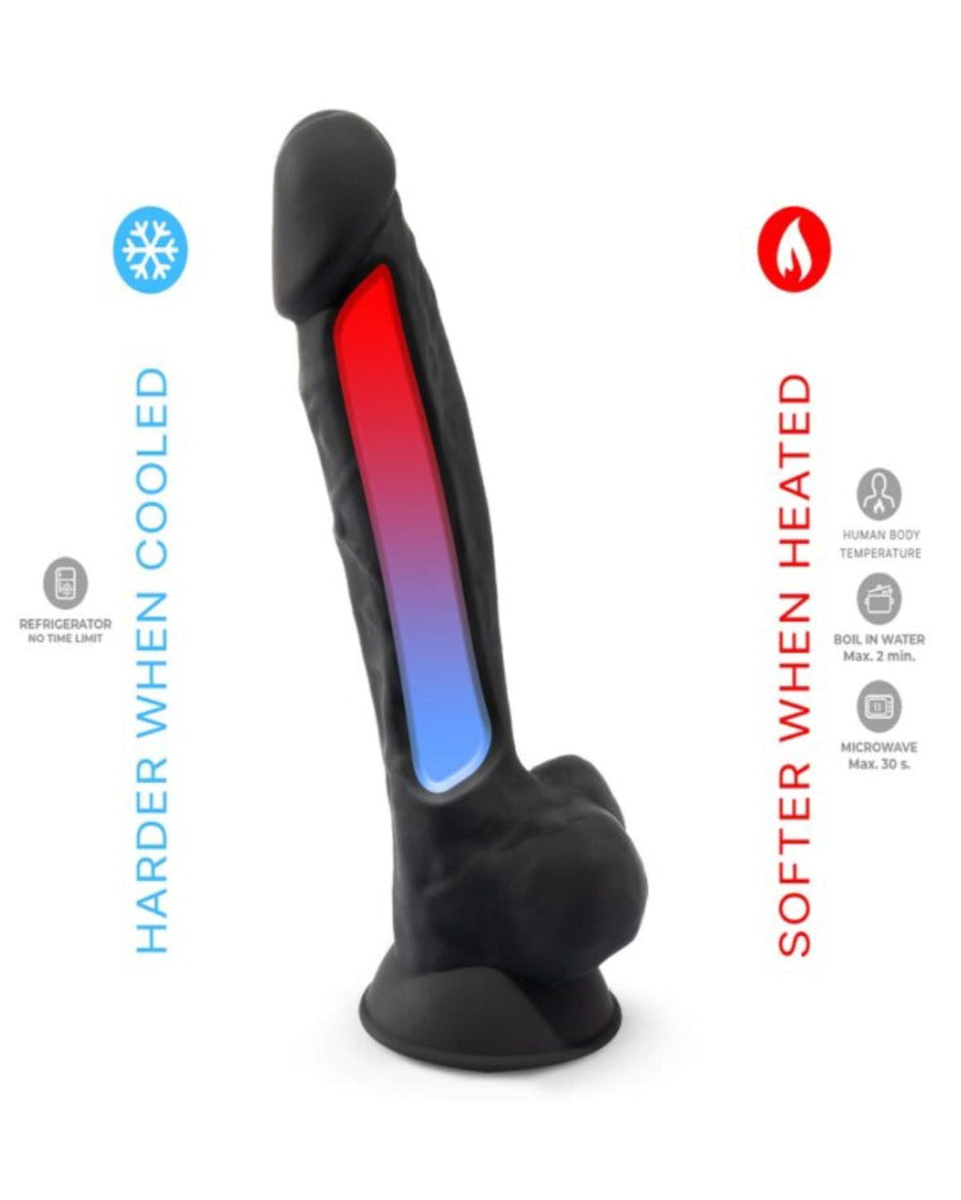 SilexD 7 inch Realistic Silicone Dual Density Dildo with Suction Cup and balls