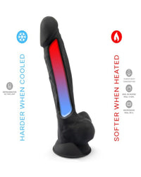 SilexD 7 Zoll realistischer Silikon-Dual-Density-Dildo mit Saugnapf und Hoden