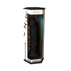 Stylish packaging of the SilexD 9 inch dual density dildo, featuring a transparent display to showcase the luxurious product inside.