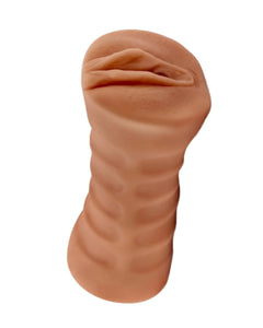 Julieta Realistic Male Vibrator - Soft, Waterproof, Ribbed Canal, 1 Speed Bullet, Open-Ended Design