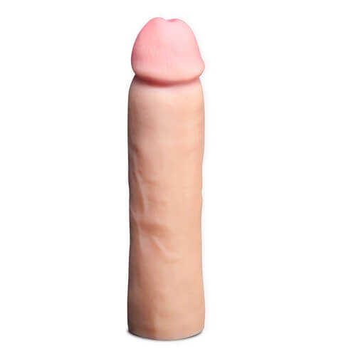 Realistic Girthy Penis Extender - Extends 1.75 In. & Adds 3 In. Girth With Textured Stimulation