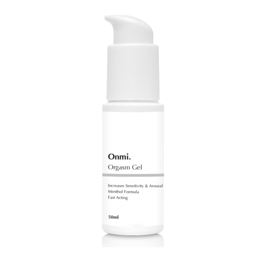 a bottle of omni organic gel on a white background