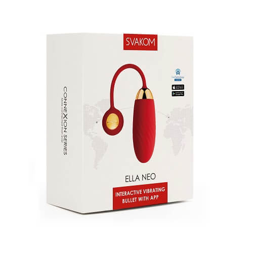 a box with a red headphone in it