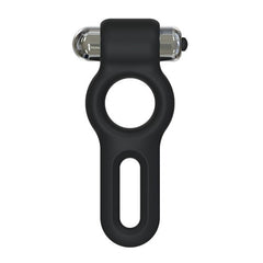 a black handle with a black ring on it