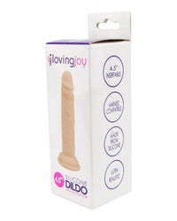 4.5 Inch Silicone Dildo with Powerful Suction Cup and Lifelike Feel