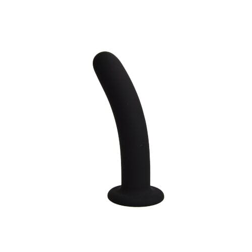 Loving Joy slimline 5-inch silicone dildo with suction cup, designed for pegging and hands-free pleasure, shown on a neutral background.