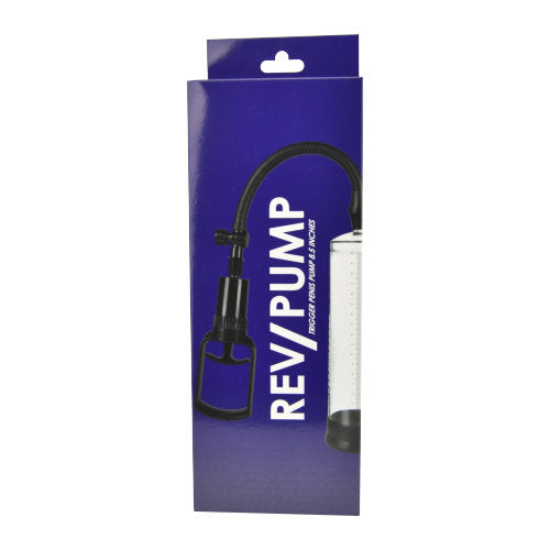 REV Loving Joy Trigger Penis Pump with quick-release mechanism, designed to enhance size safely and effectively.