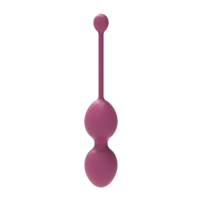 Close-up of Loving Joy Kegel Toner Balls 200g, highlighting the quality silicone material and weight of the two solid balls wrapped in luxurious design.