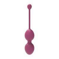 Close-up of Loving Joy Kegel Toner Balls 200g, highlighting the quality silicone material and weight of the two solid balls wrapped in luxurious design.