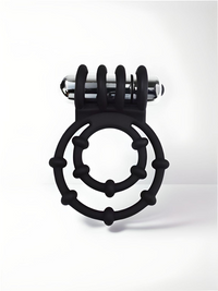 Rev-Rings Double Vibrating Cock Ring with Silicone Dual Loops