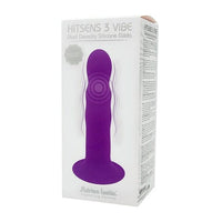 Thumbnail for Adrien Lastic Dual Density Cushioned Core Vibrating Suction Cup Ribbed Silicone Dildo 7 Inch