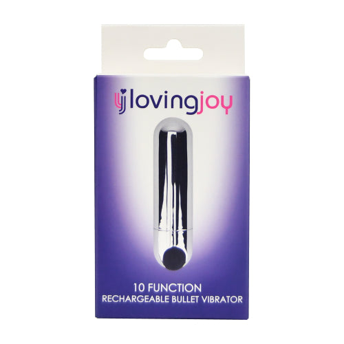 Loving Joy 10 Function Waterproof Rechargeable Bullet Vibrator – Discreet Pleasure Powerhouse