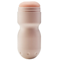 The Girl Next Door Layla Male Masturbator Anus displayed with its easy grip cup and hygienic cap, perfect for discreet use.