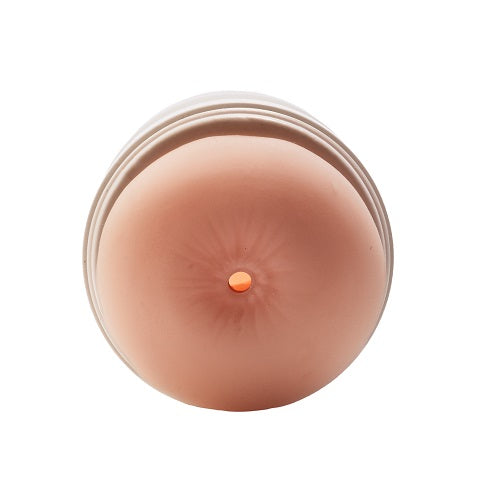 Full view of The Girl Next Door Layla Male Masturbator Anus highlighting its open-ended tunnel for optimal pleasure experience.