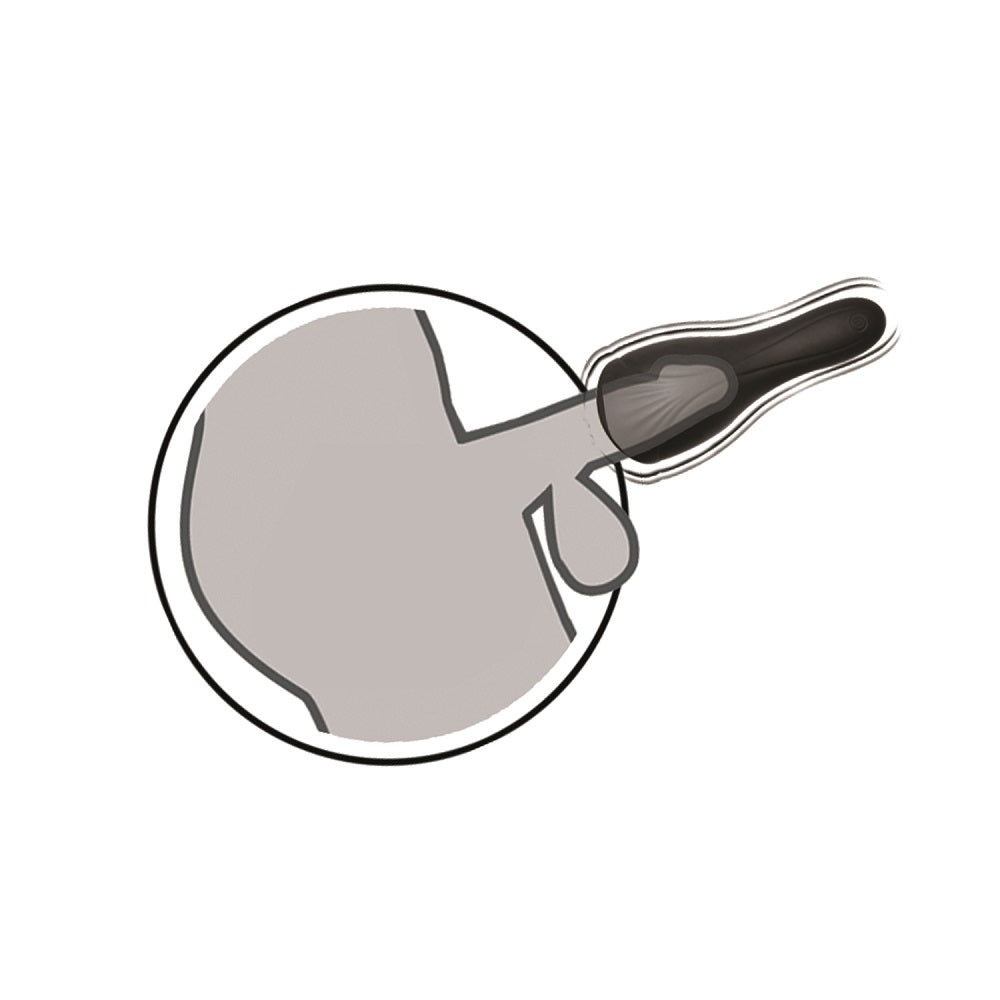 The Enhancer Ultimate Blow Job Masturbator with Flicking Tongue displayed with its charging accessories, showcasing its rechargeable feature for convenience.