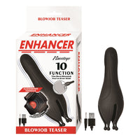 The Enhancer Blow Job Teaser Flicking Tongue Masturbator showcasing its sleek design and advanced features for an exquisite experience.