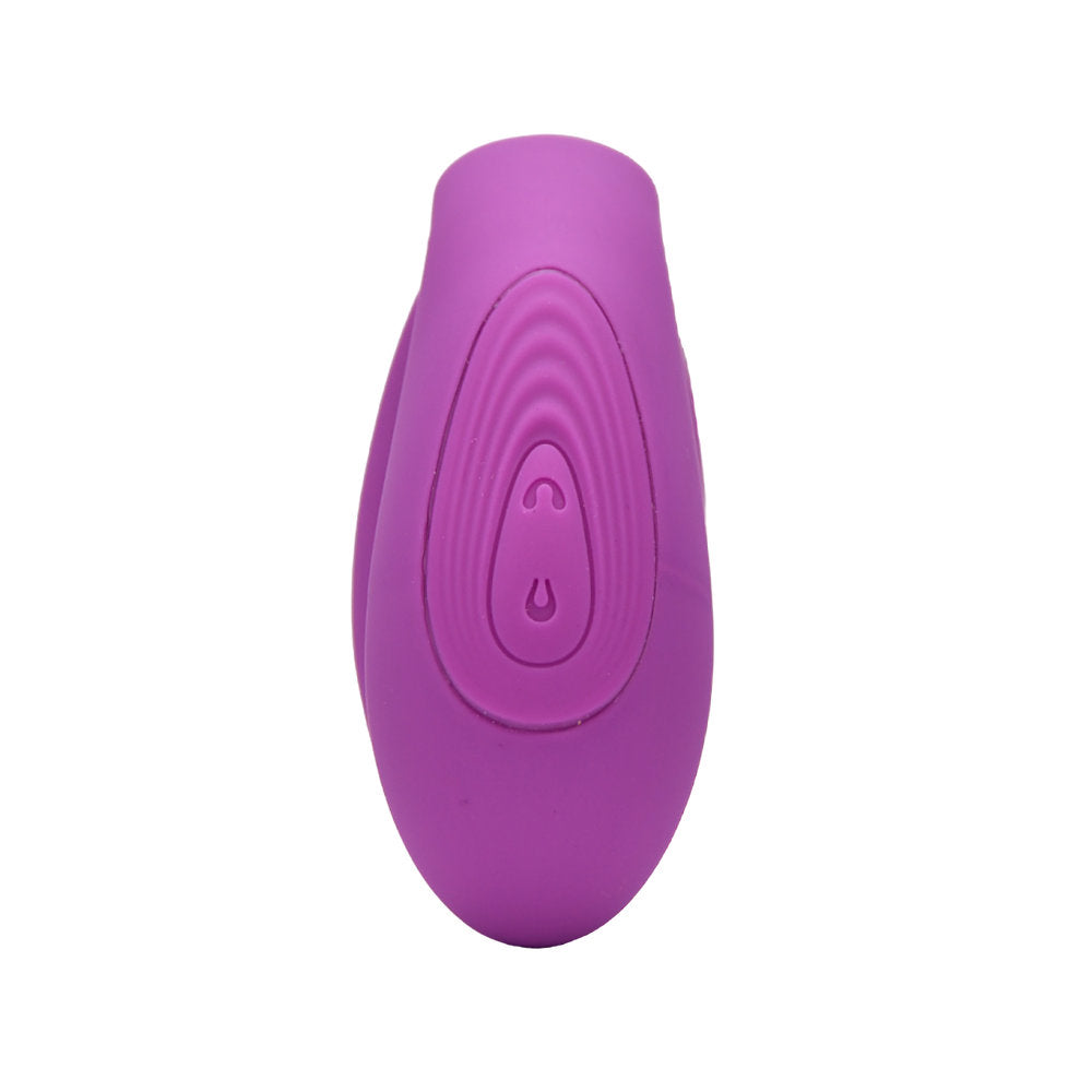 a purple object on a white background