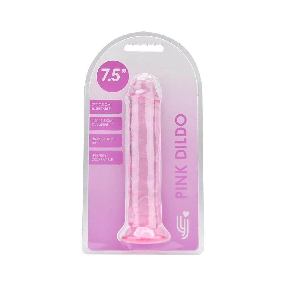 7.5 Inch Suction Cup Dildo Clear Dildos & Dongs Loving Joy 