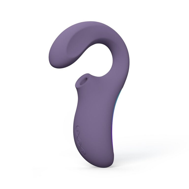 a purple object that looks like a question mark