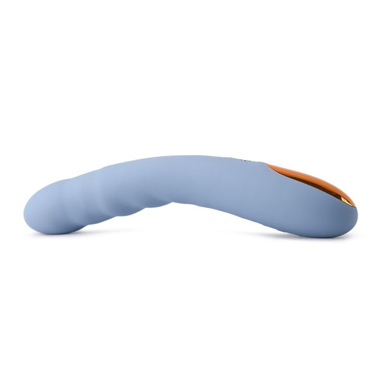 Svakom AVA NEO Bluetooth G-Spot Vibrator with thrusting motion, 5 modes, and 5 intensities, shown in a close-up image.