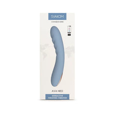 Svakom AVA NEO Bluetooth G-Spot Vibrator with thrusting motion, 5 modes, and 5 intensities, designed for enhanced pleasure.
