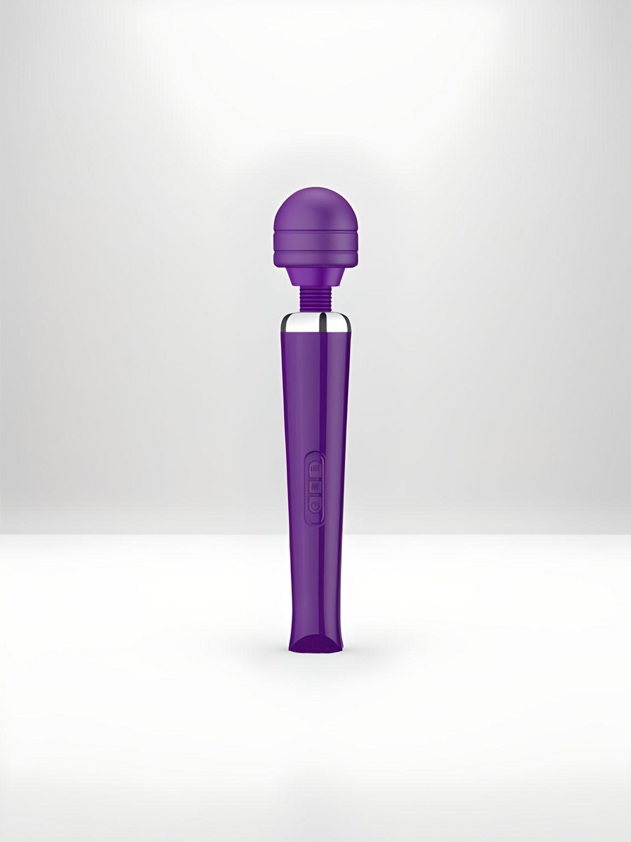 Rechargeable Magic Wand Vibrator-Purple