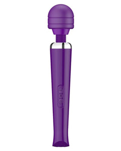a purple object is shown on a white background