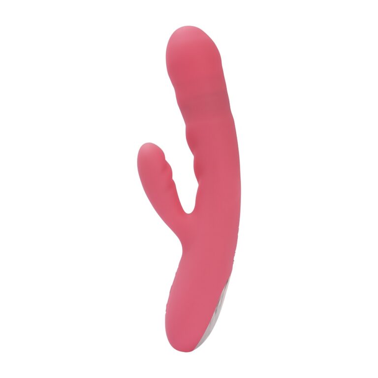 Svakom Avery Thrusting Rabbit Vibrator with Clitoral Stimulator showcasing luxurious design, perfect for enhancing pleasure.