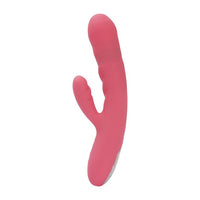 Svakom Avery Thrusting Rabbit Vibrator with Clitoral Stimulator showcasing luxurious design, perfect for enhancing pleasure.