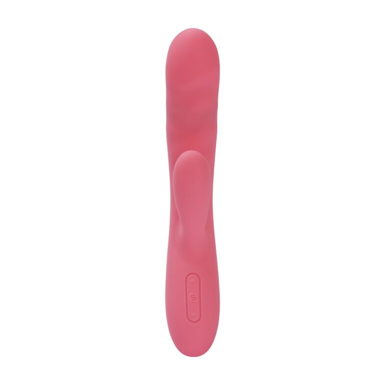 The Svakom Avery Thrusting Rabbit Vibrator in action, demonstrating intense vibrations and thrusting features for unparalleled pleasure.