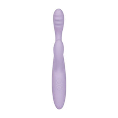 Svakom Cici+ 2 app-controlled slim rabbit vibrator with curved shape and smooth silicone surface for dual stimulation.