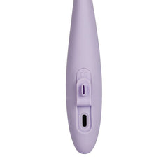 Svakom Cici+ 2 app-controlled slim rabbit vibrator, pink silicone sex toy with dual stimulation, displayed on a neutral background.