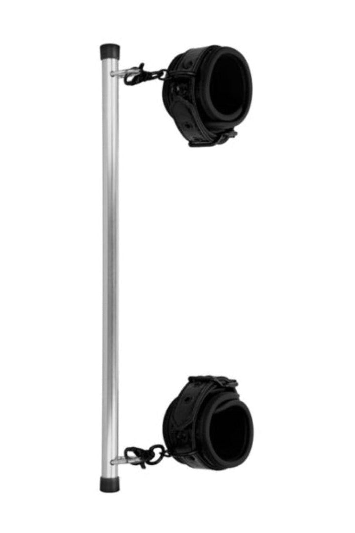 a pair of black objects on a white background