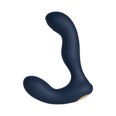 Silicone prostate massager with curved design