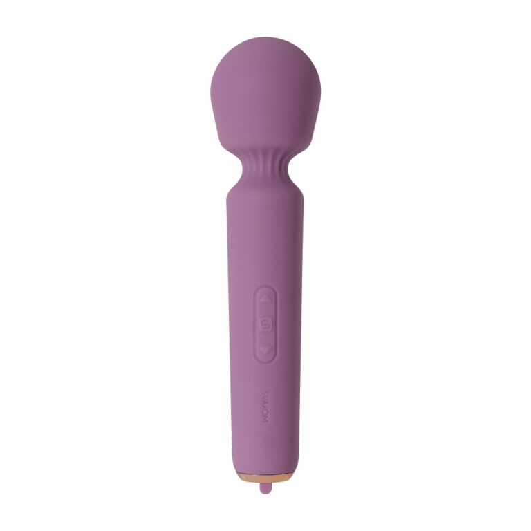 Elegant presentation of Svakom Mini Emma Neo Wand Vibrator, the ultimate Mini Wand Vibrator for those seeking a premium and fulfilling intimate experience.