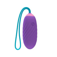 Elegant Party Color EGY Vibrating Love Egg Purple, the luxurious vibrating love egg featuring remote control for ultimate pleasure.