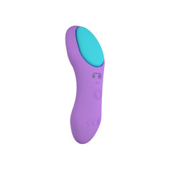 Remote control for the Party Color PANTY Remote Control Vibrator Purple, showcasing various vibration settings for exquisite enjoyment.