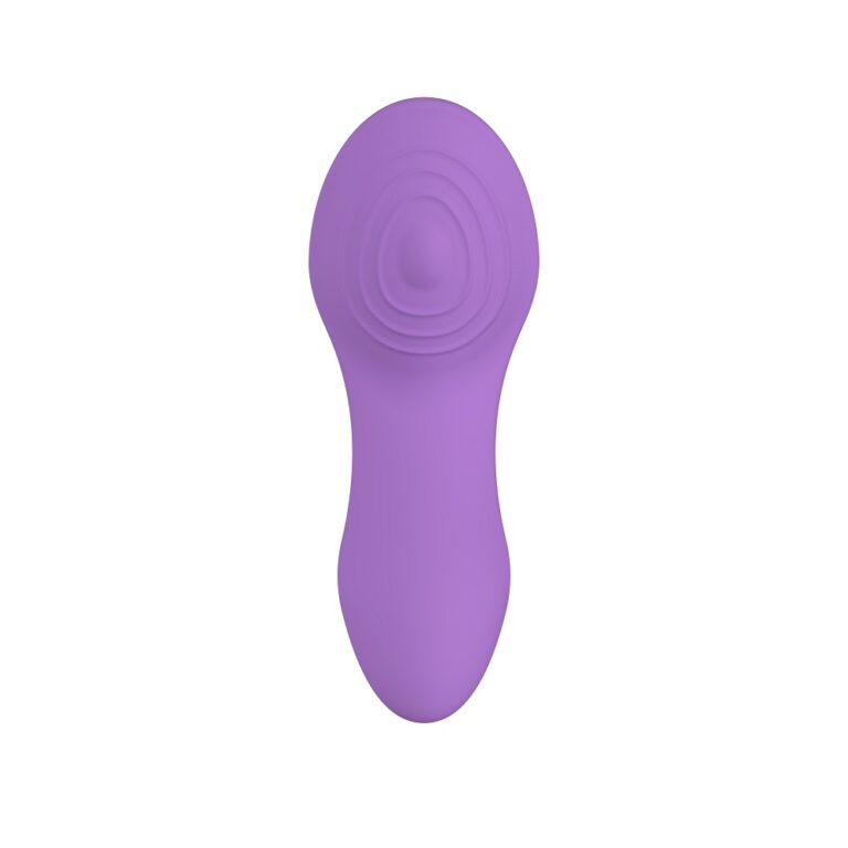 Display of the Party Color PANTY Remote Control Vibrator Purple in action, illustrating its 10 functions for enhanced intimate experiences.