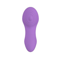 Display of the Party Color PANTY Remote Control Vibrator Purple in action, illustrating its 10 functions for enhanced intimate experiences.