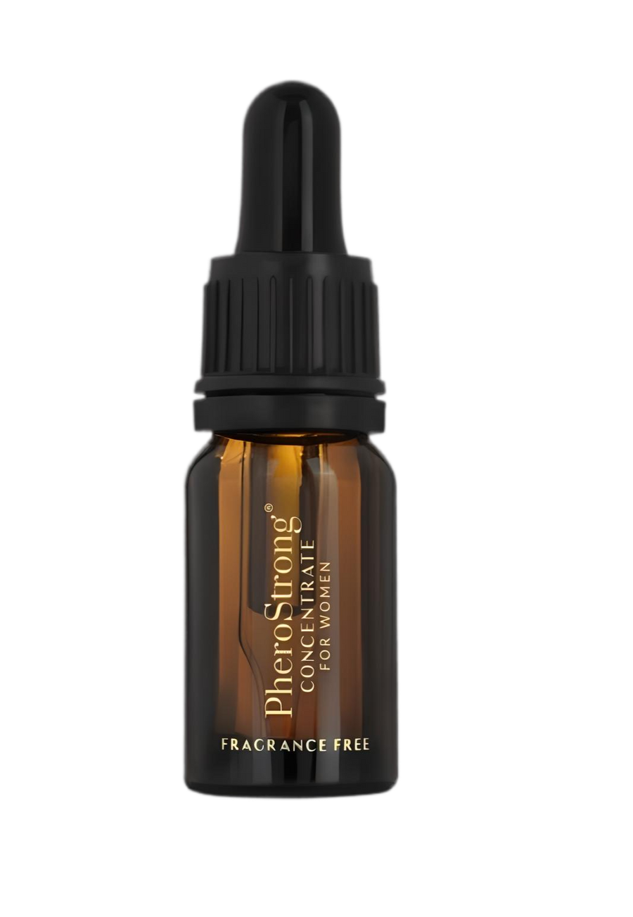 Elegant bottle of PheroStrong Fragrance Free Concentrate for Women 7.5ml, a luxurious pheromone concentrate for women designed to enhance attractiveness.