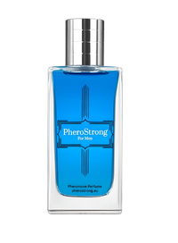 PheroStrong Pheromone for Men 50ml bottle showcasing an elegant design, promoting its captivating pheromone scent for men.