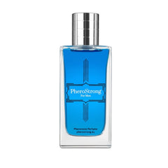 Lifestyle shot of PheroStrong Pheromone for Men 50ml in an upscale setting, emphasising its desirable pheromone scent for men.