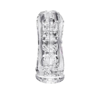 Explorer Vacuum Cup Male Masturbator features a re-usable vacuum cup and removable sleeve for easy cleaning.