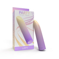Luxurious Party Color LIPPY Rechargeable Bullet Vibrator Purple design for targeted stimulation and pleasure.