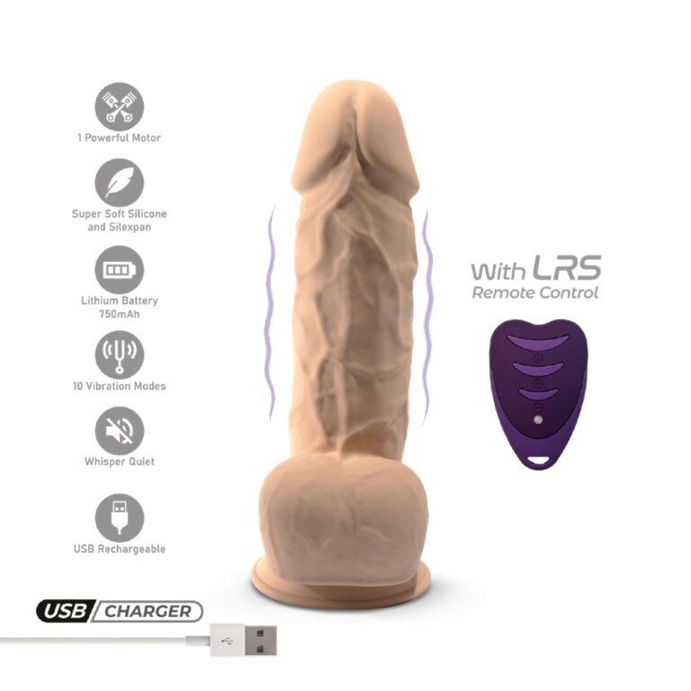 Sexual product with remote control and USB charger on a white background