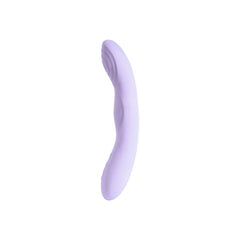 Ergonomic design of the SVAKOM Selena Heating & Thrusting G-Spot Vibrator with controlled warmth feature.