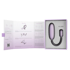 Svakom Plume flexible brush tail bullet vibrator with app control, featuring sleek design and remote operation for intimate pleasure.
