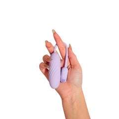 Svakom Plume flexible brush tail bullet vibrator with app control, shown with sleek design and remote connectivity for intimate pleasure.