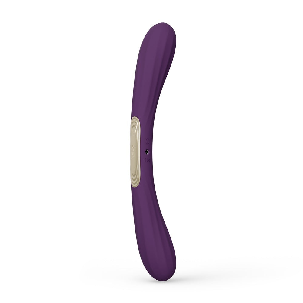 Elegant Lelo Boomerang Dual Ended Vibrator showcasing its unique ergonomic design and luxurious silicone finish, ideal for couples seeking intimate experiences.